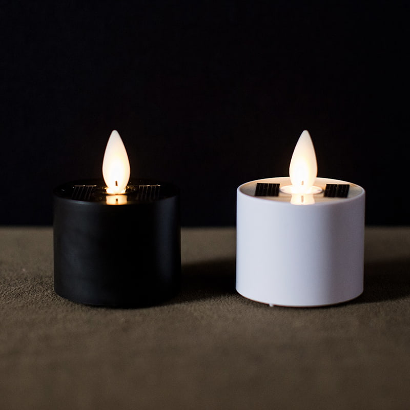 Velas de té LED solares sin llama