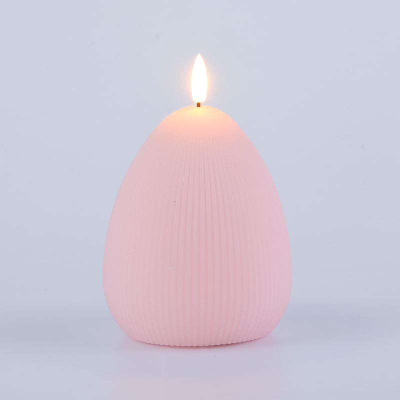 Egg LED Battery-Operated Candle with Timer 